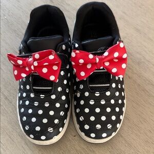 Disney Minnie Mouse Polka Dot Kids Shoes with Red Bow